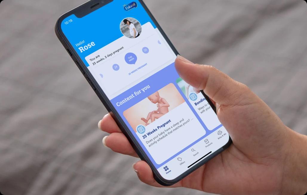 Enfamil Mobile App screen