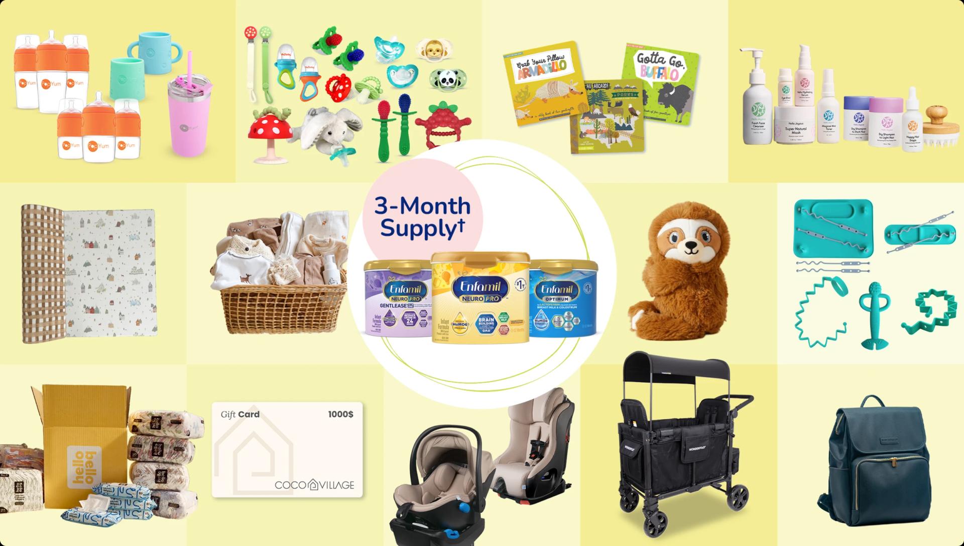 Prize Bundle including 3 month supply of Enfamil