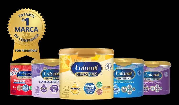 La gama de fórmulas Enfamil, #1 Marca de Confianza